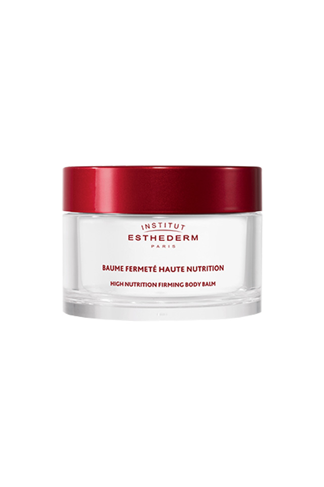 Institut Esthederm Body, High Nutrition, Firming Body Balm, Krem do ciała, odżywiający i ujędrniający ciało z rozświetlającymi drobinkami