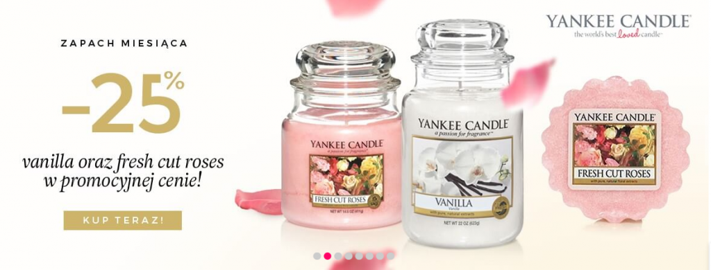 -25% na zapach miesiąca Yankee Candle 