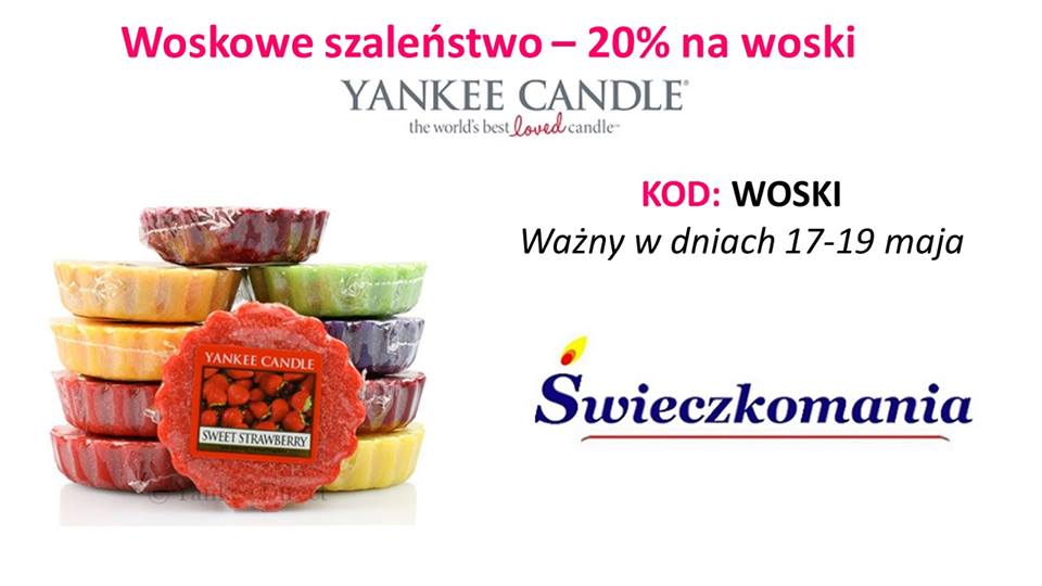 -25% i -15% zniżki na zapachy Yankee Candle