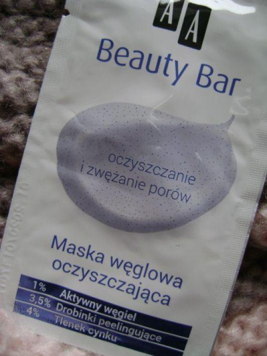 AA Beauty Bar, Maseczka do twarzy, Węglowa, Oczyszczająca