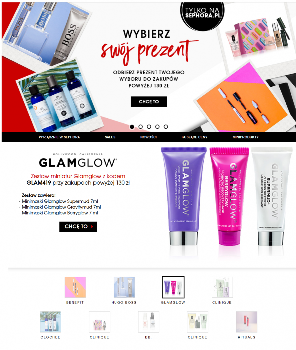 Sephora - gratis miniaturki do zakupu