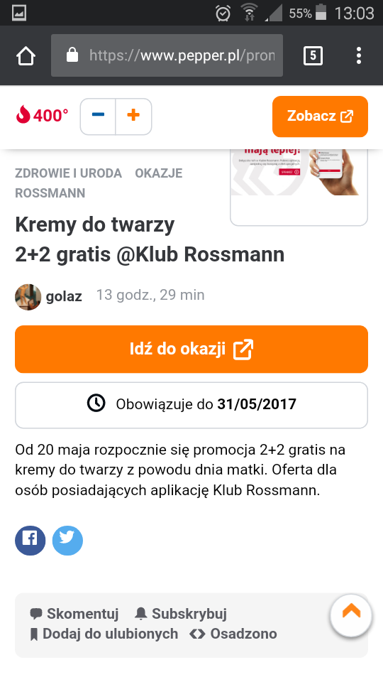 -49% kolejna edycja promocji w Rossmann