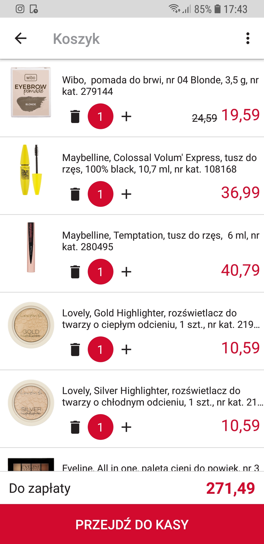 Co planujecie kupić w rossmann?