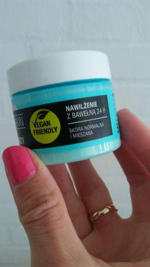 Cien Food For Skin, Krem do twarzy, Nawilżenie z bawełną 24h, Skóra normalna i mieszana