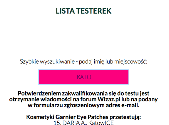 testowanie z wizaz.pl