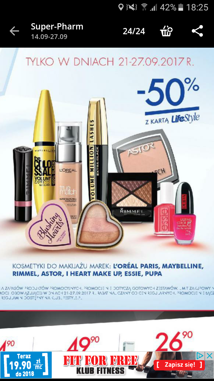 -50% na kosmetyki do MAKIJAŻU! ❤