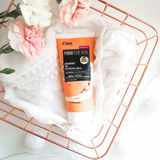Cien Food For Skin, Żel do mycia ciała, Kremowy, Odżywienie z olejem babassu, Każdy rodzaj skóry