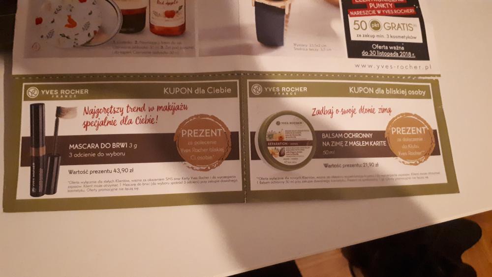 Karta Yves Rocher + prezent