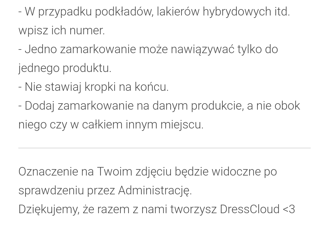 Oznaczanie produktów.