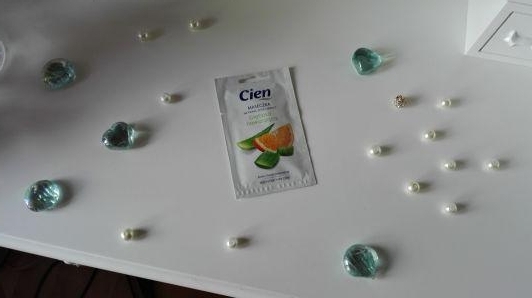 Cien - maseczka do twarzy głęboko nawilżająca - aloes + kwiat pomarańczy
