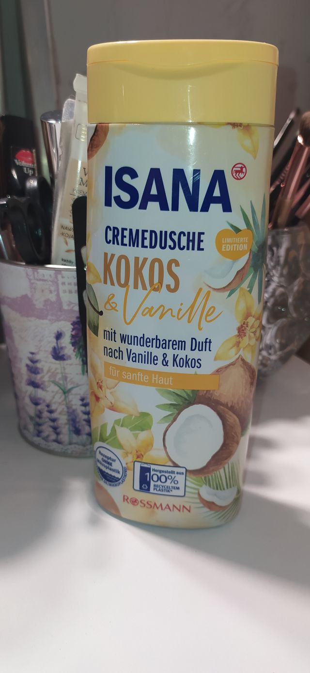 Isana Kremowy żel pod prysznic, Kokos & Vanille