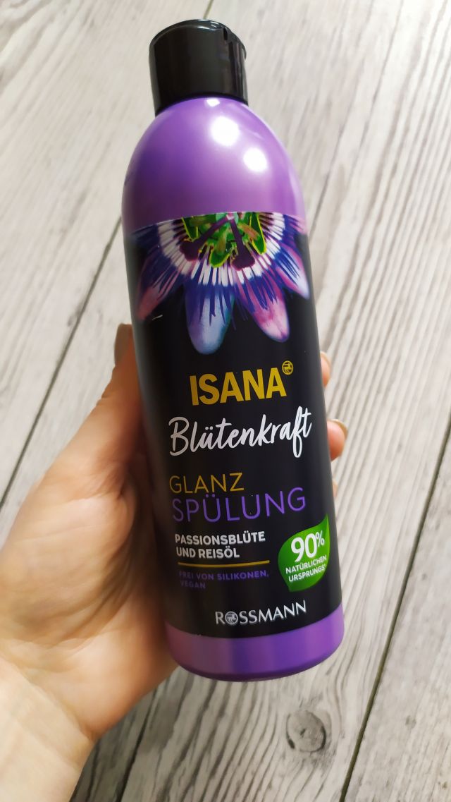 Isana Isana, Blutenkraft, Glanz Spulung, Nabłyszczająca odżywka do włosów