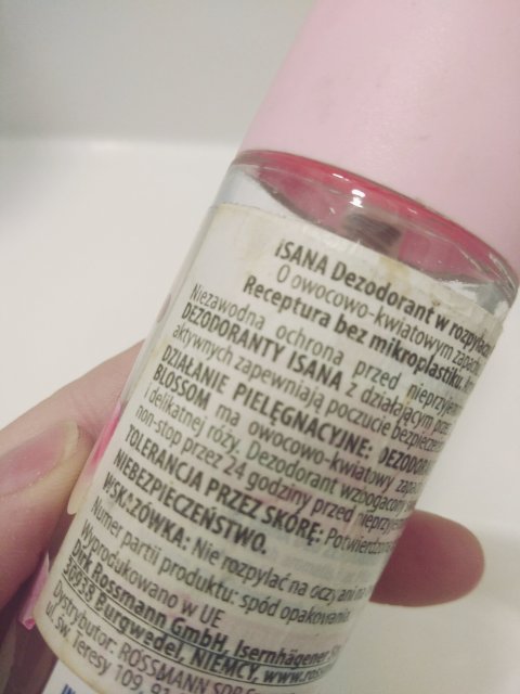 Isana Antyperspirant w sprayu, Peach Blossom