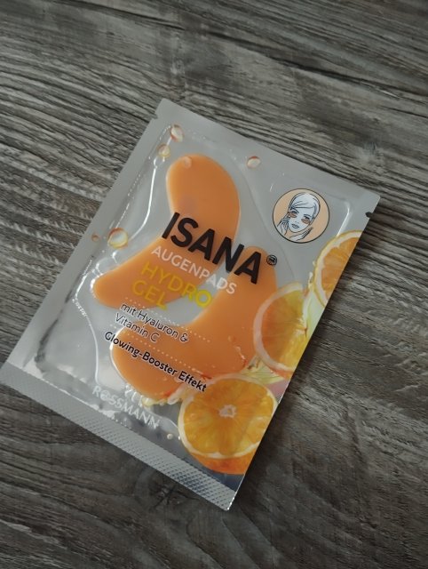 Isana Płatki pod oczy, Hydrożelowe, Kwas hialuronowy i witamina C, Efekt rozświetlenia