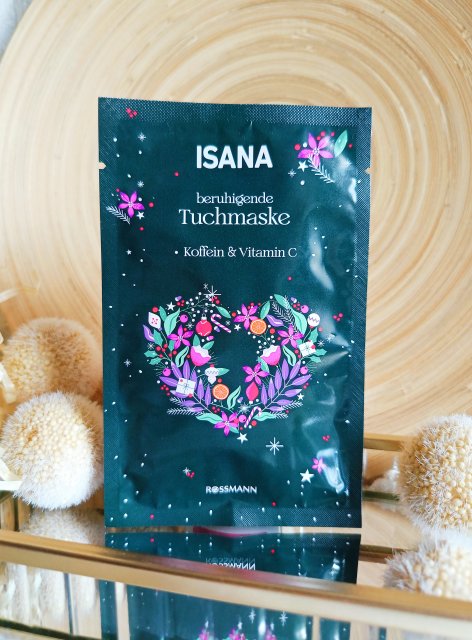 Isana Maseczka w płacie, Kofeina i Vitamina C, Wünscht ein frohes Fest