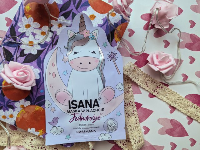 Isana Maseczka do twarzy w płacie, Jednorożec, Magiczny blask