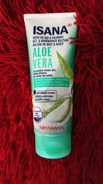 Isana Krem do rąk i paznokci, Aloe Vera