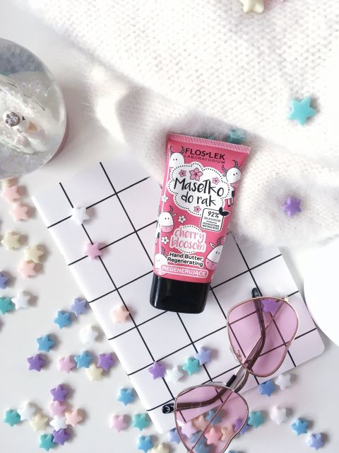 FlosLek Masełko do rąk, Regenerujące, Cherry bloosom