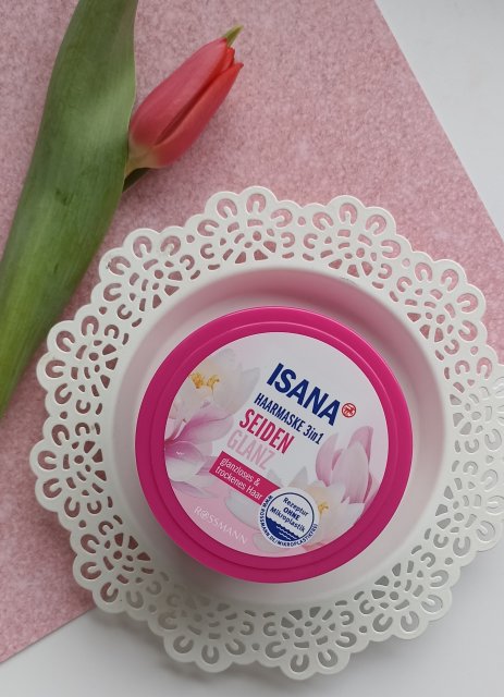 Isana Maska do włosów 3w1,Jedwabisty połysk