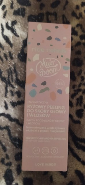 FaceBoom Enzymatyczny ryżowy peeling do włosów i skóry głowy