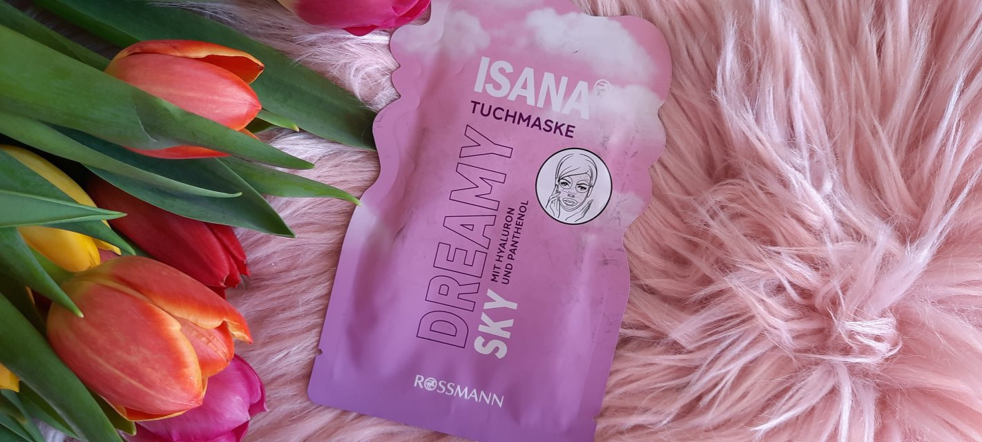 Isana Maska do twarzy w płacie, Dreamy Sky, Hyaluron & Panthenol