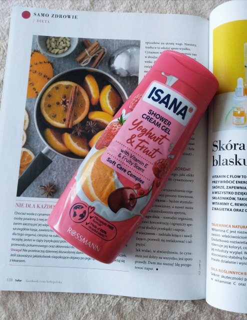 Isana Żel pod prysznic, Yoghurt & Fruit