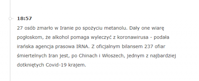 Koronawirus - zbiór przemyśleń w świetle ostatnich wydarzeń