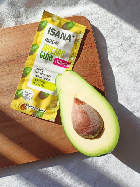 Isana Maseczka do twarzy, Avocado Glow, Z retinolem