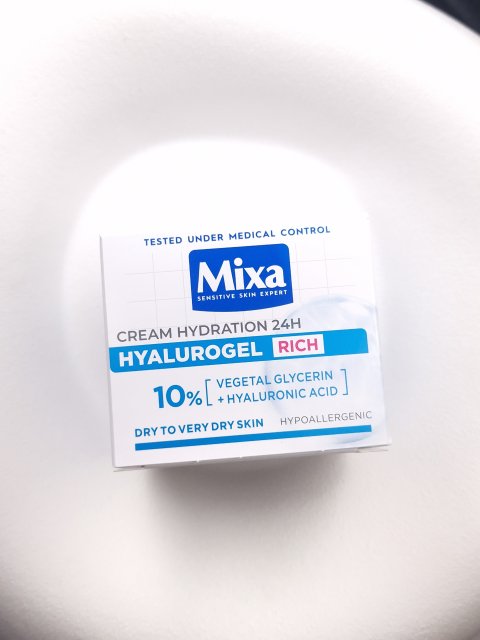 Mixa Krem do twarzy, Hyalurogel, Kwas hialuronowy 7% + Gliceryna, Intensywnie nawilżający