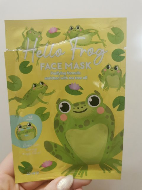 Maxbrands Marketing B.V. Maska do twarzy w płacie, Hello Frog, Formuła Oczyszczająca
