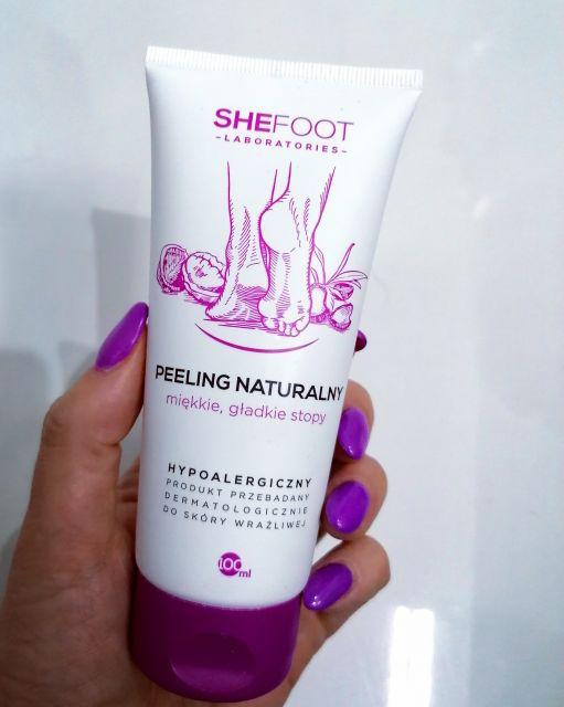 SheFoot Peeling do stóp, Naturalny, Zmiękczanie, ścieranie i pielęgnacja