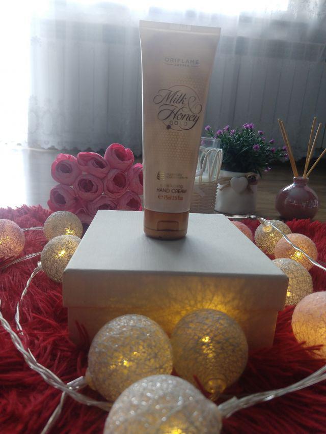 Oriflame Milk & Honey Gold, Krem do rąk, Odżywczy