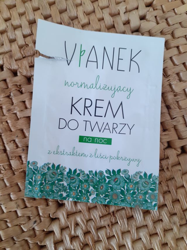 Sylveco Vianek, Krem do twarzy na noc, Seria zielona, Normalizujący