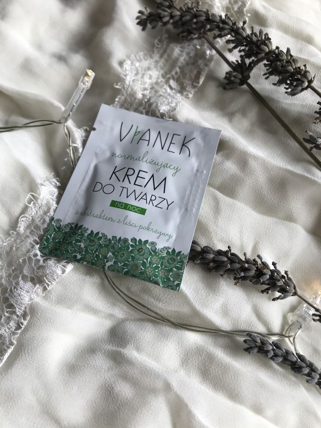 Sylveco Vianek, Krem do twarzy na noc, Seria zielona, Normalizujący