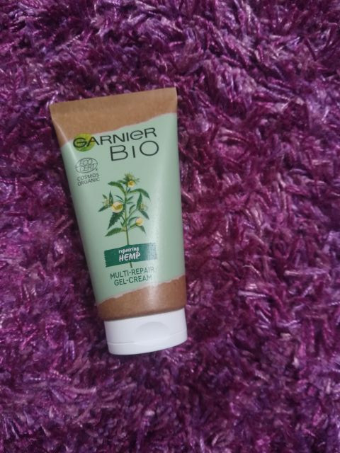 Garnier Bio, Reparing Hemp, Żel-krem do twarzy, Multi-naprawczy