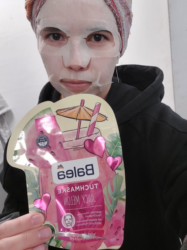 Balea Maseczka do twarzy w płacie, Juicy Melon
