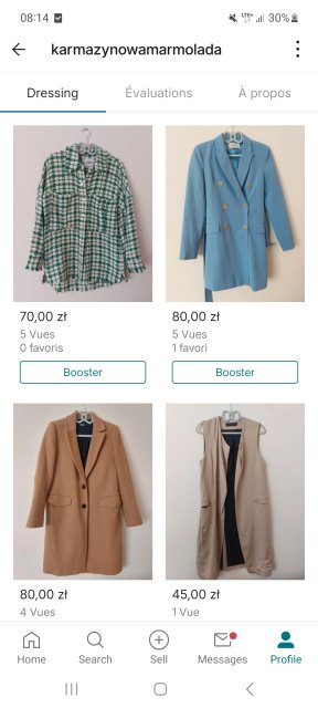 Pokaż swój profil na Vinted