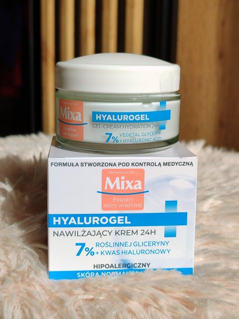 Mixa Krem do twarzy, Hyalurogel, Kwas hialuronowy 7% + Gliceryna, Intensywnie nawilżający