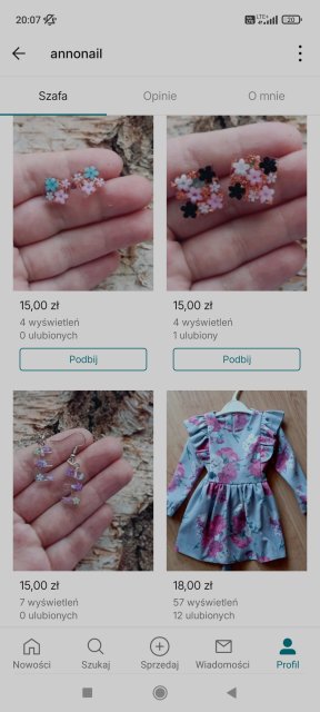 Pokaż swój profil na Vinted