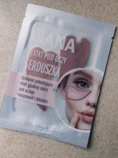 Isana Płatki pod oczy, Hydrożelowe, Serduszka