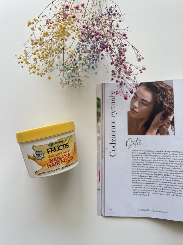 Garnier Fructis, Hair Food, Maska do włosów, Banan
