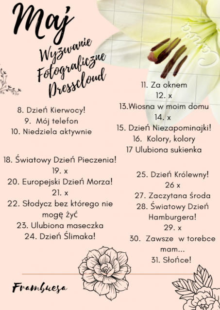 Wyzwanie FOTOGRAFICZNE - Czerwiec ! :)