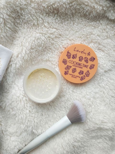 Lovely Cooking Time, Puder do twarzy, Loose Powder, Baking & Setting Powder, Transparentny