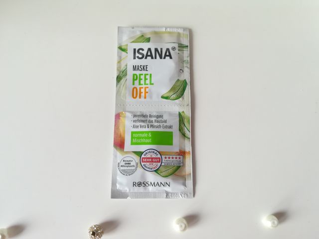 Isana Maseczka do twarzy peel-off, Głębokie oczyszczenie porów, Aloes i brzoskwinia