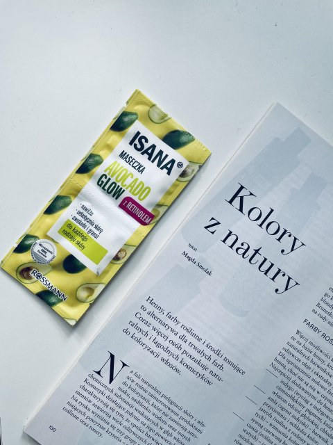 Isana Maseczka do twarzy, Avocado Glow, Z retinolem