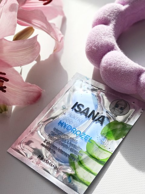 Isana Płatki pod oczy, Hydrożelowe, Intensywnie nawilżające, Hyaluron & Aloe Vera