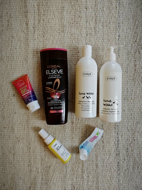Denko maj 2024 L'Oreal Elseve Full Resist, Yope Skin Progress, Ziaja Kozie mleko, Bepanthen
