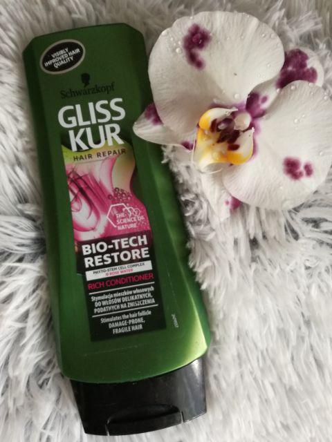 Schwarzkopf Gliss Kur, Bio-Tech Restore, Odżywka do włosów, Stymulacja mieszków włosowych, Włosy delikatne
