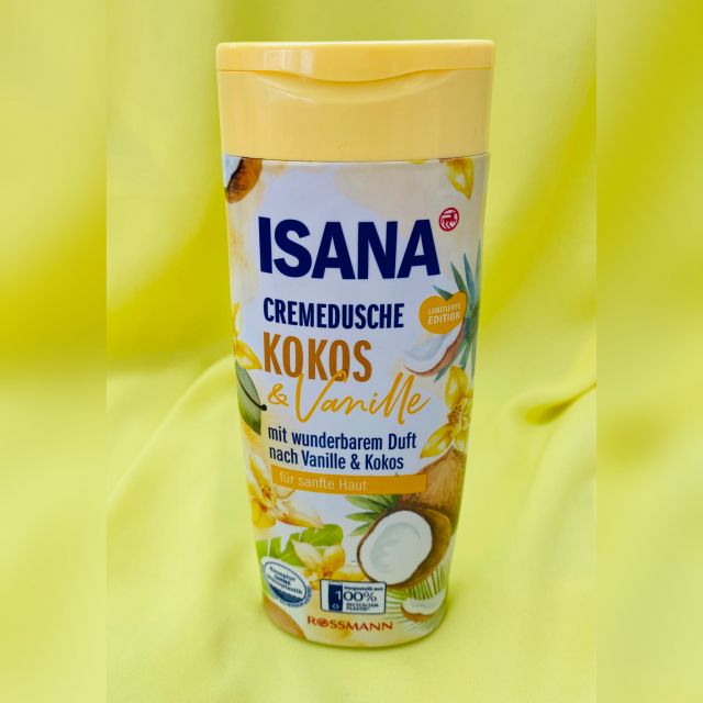 Isana - Żel pod prysznic, Kokos i wanilia