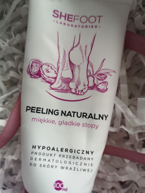 SheFoot Peeling do stóp, Naturalny, Zmiękczanie, ścieranie i pielęgnacja